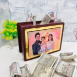 Customized wodden money savings box with 1 photo - Image 5