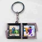 customized 2 photo square shape metal keychain - Image 10