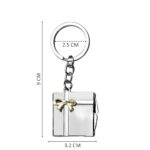 customized 2 photo square shape metal keychain - Image 8