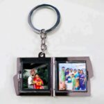customized 2 photo square shape metal keychain - Image 6