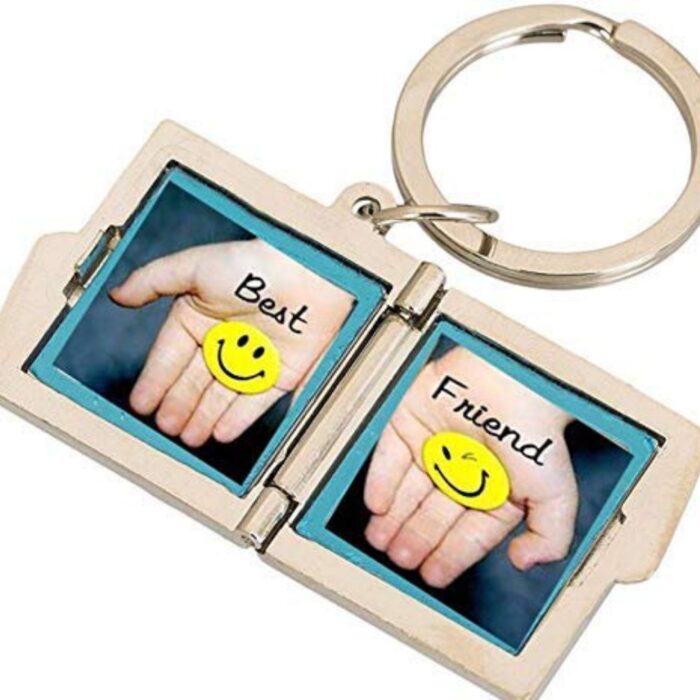 customized 2 photo square shape metal keychain - Image 12