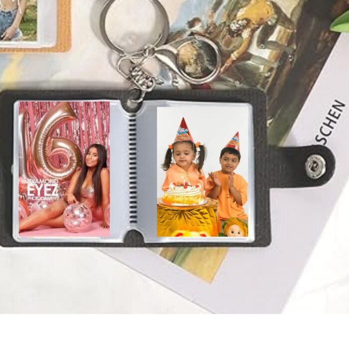 customized leather keychain album with 16 photos(15photo +1 wishes) - Image 17