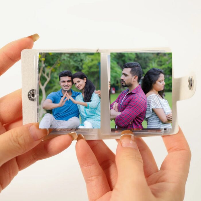 customized leather keychain album with 16 photos(15photo +1 wishes) - Image 2