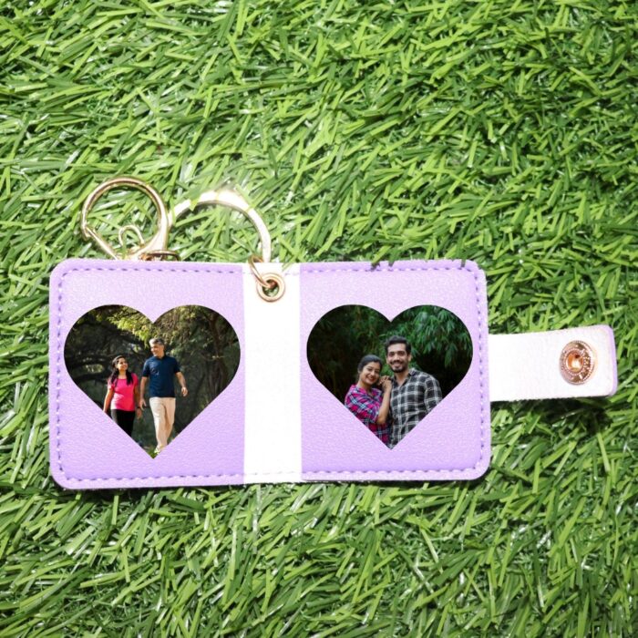 Customized leather keychain with 2 photos - Image 16