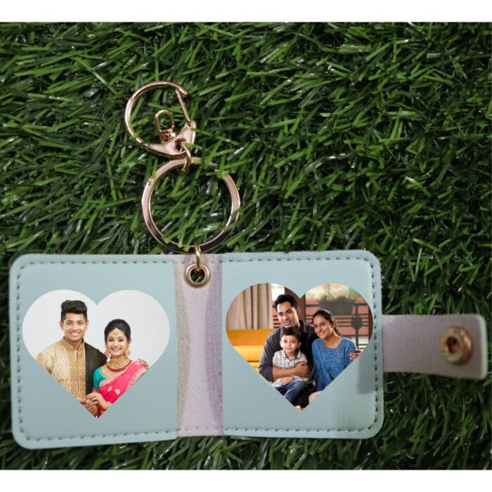 Customized leather keychain with 2 photos - Image 10