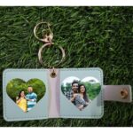 Customized leather keychain with 2 photos - Image 9