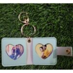 Customized leather keychain with 2 photos - Image 6