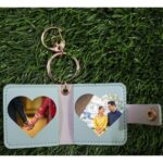 Customized leather keychain with 2 photos - Image 5