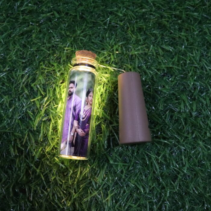 Customized mini light bottle with one photo and one wish - Image 5
