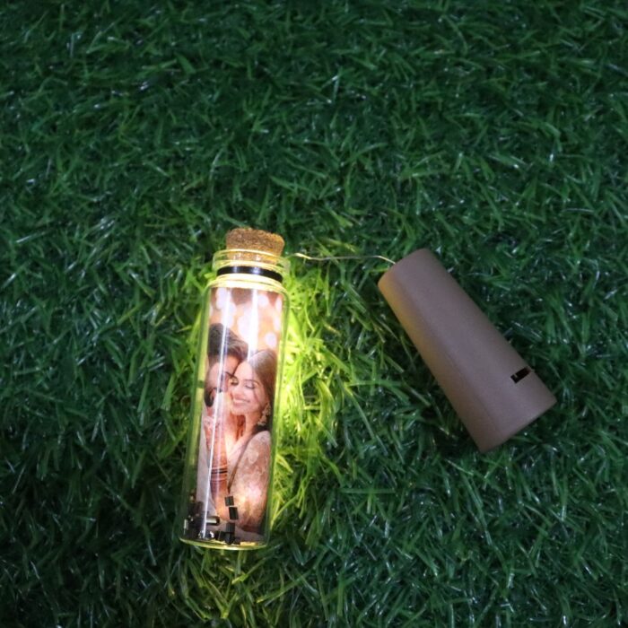 Customized mini light bottle with one photo and one wish - Image 12