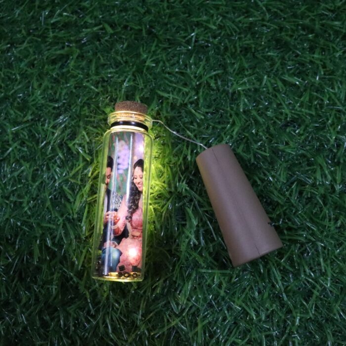 Customized mini light bottle with one photo and one wish - Image 11