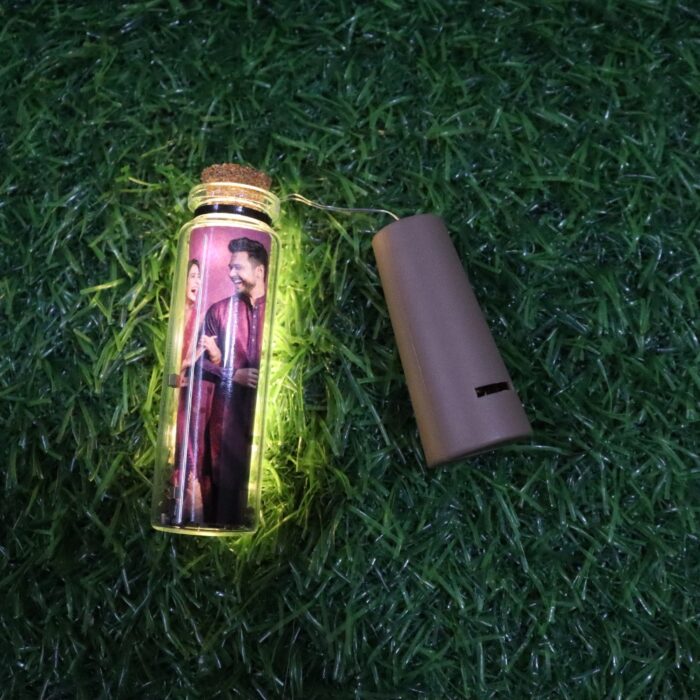 Customized mini light bottle with one photo and one wish - Image 10
