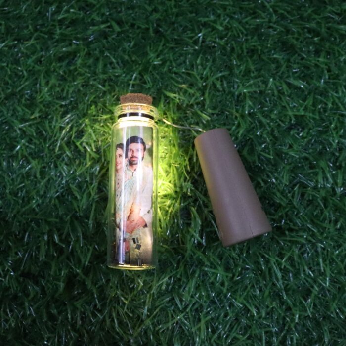 Customized mini light bottle with one photo and one wish - Image 9