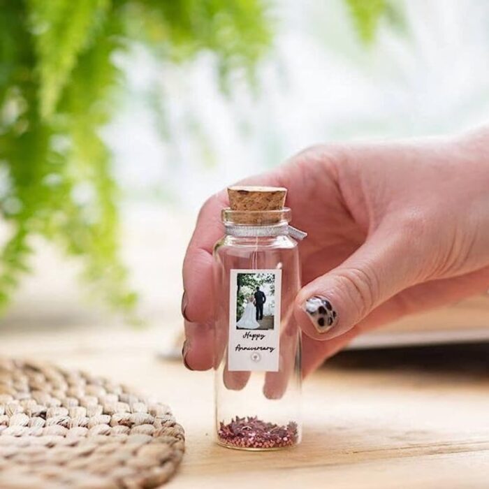 customized mini photo message bottle with your photo and one msg - Image 5