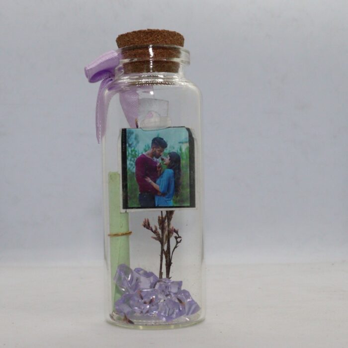 customized mini photo message bottle with your photo and one msg - Image 2