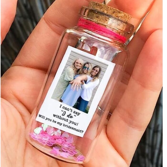 customized mini photo message bottle with your photo and one msg - Image 9