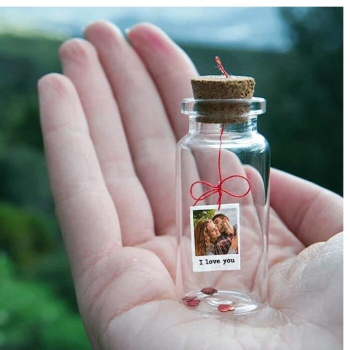 customized mini photo message bottle with your photo and one msg - Image 12