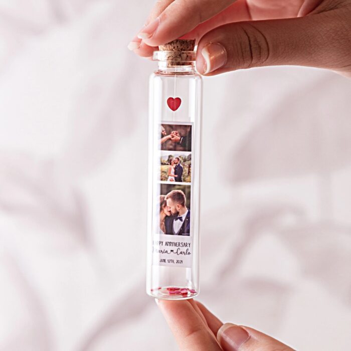 customized long Message photo bottle with 5 photo and one short massage - Image 2