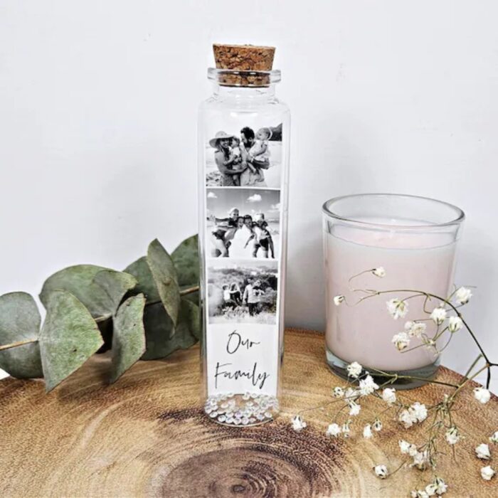 customized long Message photo bottle with 5 photo and one short massage - Image 10