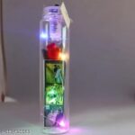 customized long light photo bottle with 6 photos