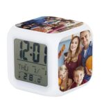 customized 7 colour changing LED digital clock with 4 photo - Image 6