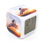 customized 7 colour changing LED digital clock with 4 photo - Image 9