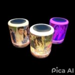 customized colour changing LED bluetooth speaker with (3 photo + 1 wishes) - Image 6