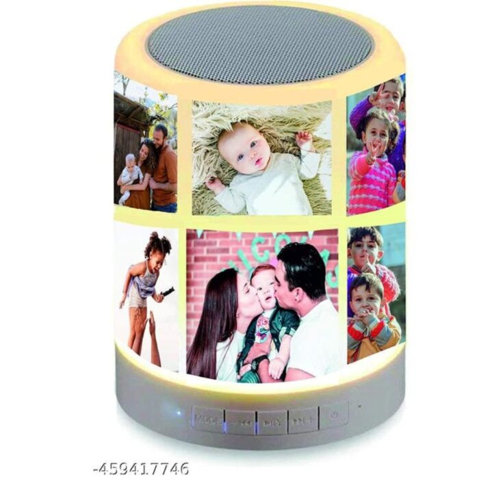 customized colour changing LED bluetooth speaker with (3 photo + 1 wishes) - Image 2
