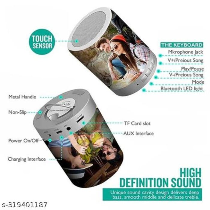 customized colour changing LED bluetooth speaker with (3 photo + 1 wishes) - Image 13