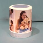 customized colour changing LED bluetooth speaker with (3 photo + 1 wishes)