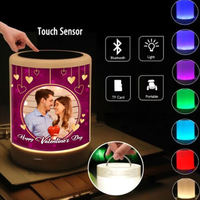 customized colour changing LED bluetooth speaker with (3 photo + 1 wishes) - Image 10