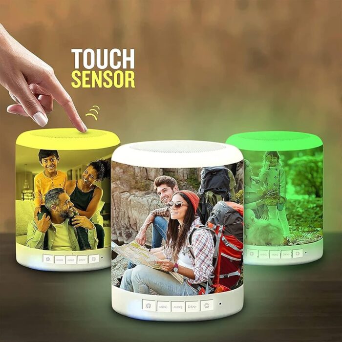 customized colour changing LED bluetooth speaker with (3 photo + 1 wishes) - Image 9