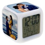 customized 7 colour changing LED digital clock with 4 photo - Image 11