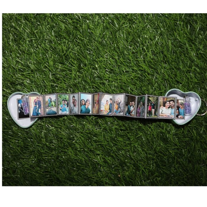 Customized tin keychain photo album with 16 photos(15 photo + 1 wishes) - Image 3