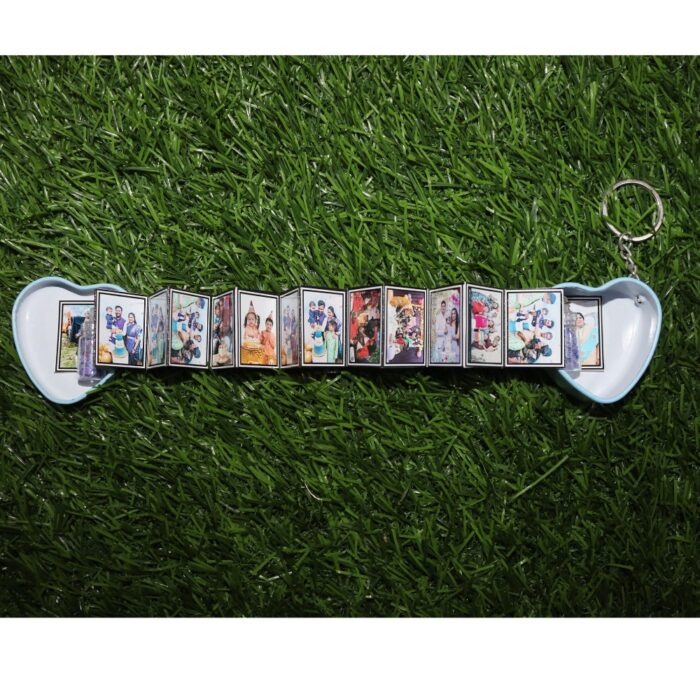 Customized tin keychain photo album with 16 photos(15 photo + 1 wishes) - Image 12