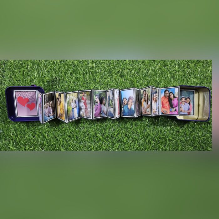 customized  tin photo album with 15 photos + 1 wishes - Image 4