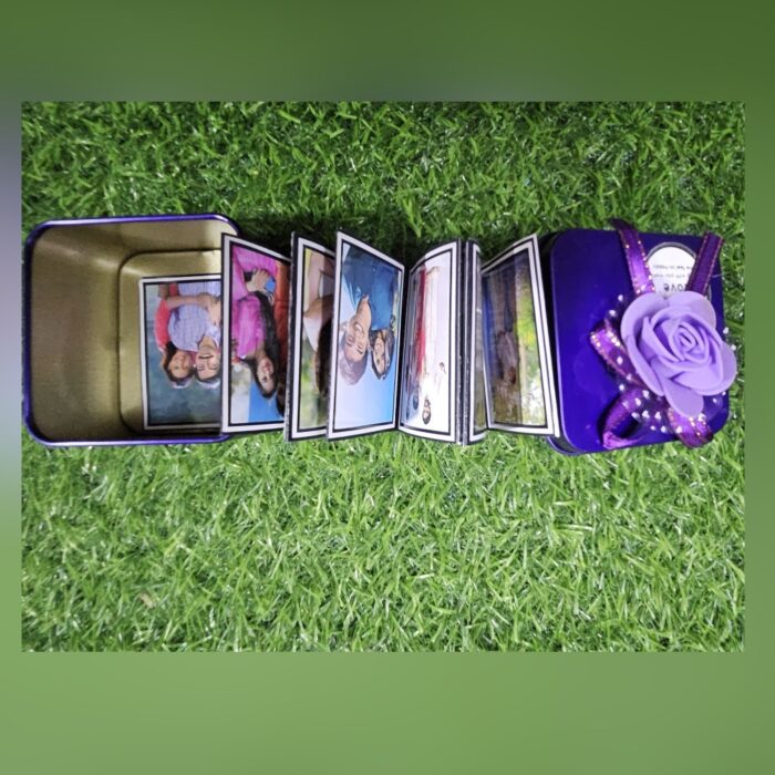 customized  tin photo album with 15 photos + 1 wishes - Image 3