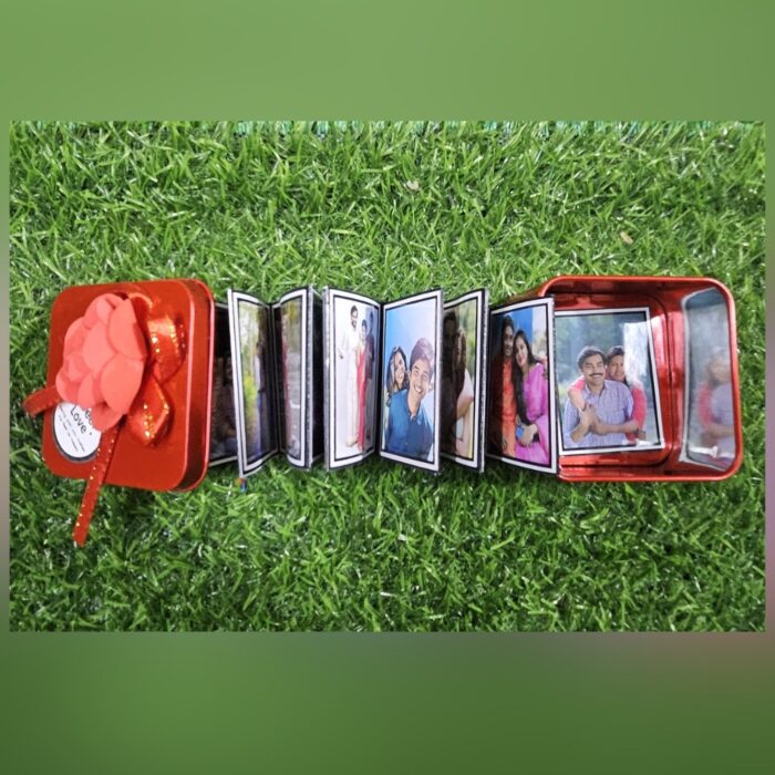 customized  tin photo album with 15 photos + 1 wishes - Image 13
