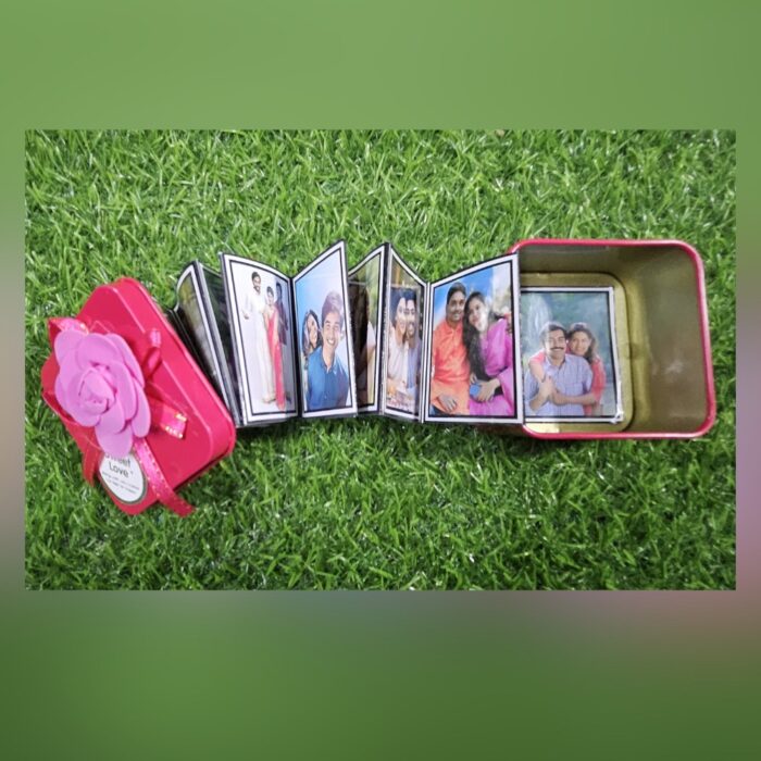 customized  tin photo album with 15 photos + 1 wishes - Image 7