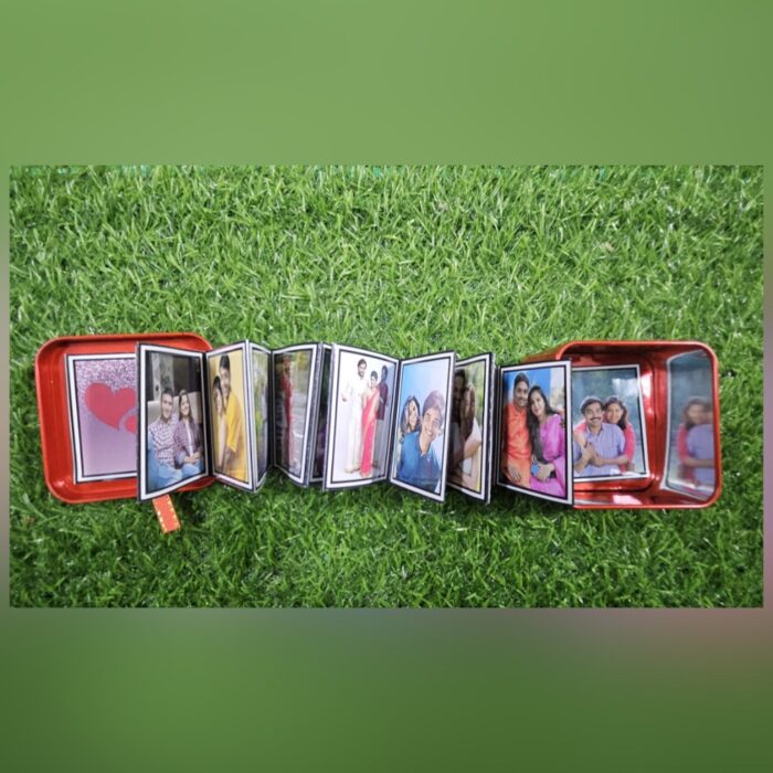 customized  tin photo album with 15 photos + 1 wishes - Image 10