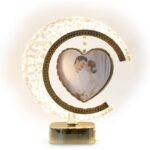 customized LED crystal moon lamp heart photo frame - Image 2