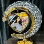 customized LED crystal moon lamp heart photo frame - Image 4