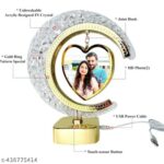 customized LED crystal moon lamp heart photo frame - Image 3