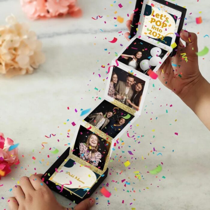 customized  photo popup box with 5 photo+ 1 wishes - Image 4