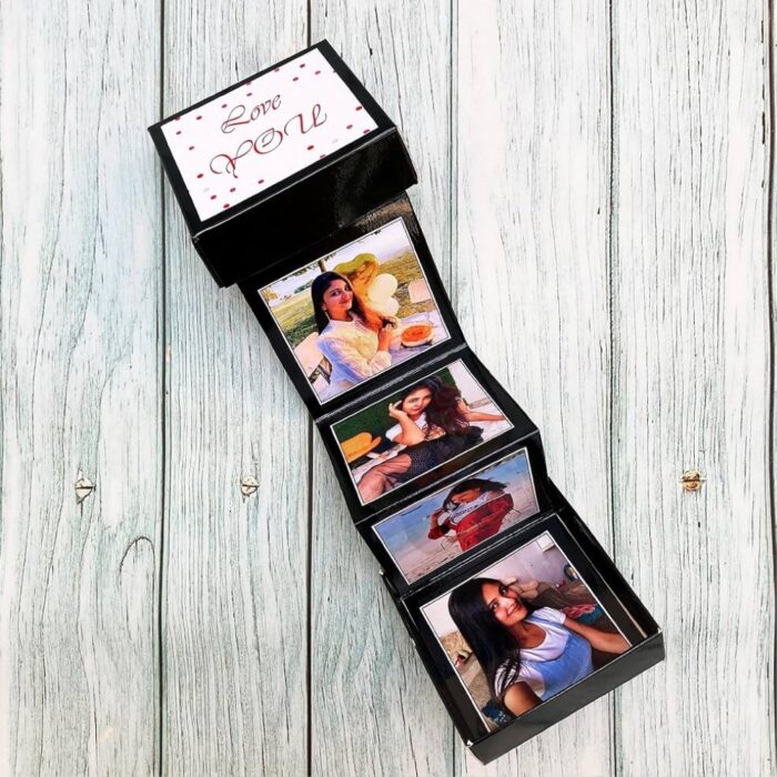 customized  photo popup box with 5 photo+ 1 wishes - Image 6