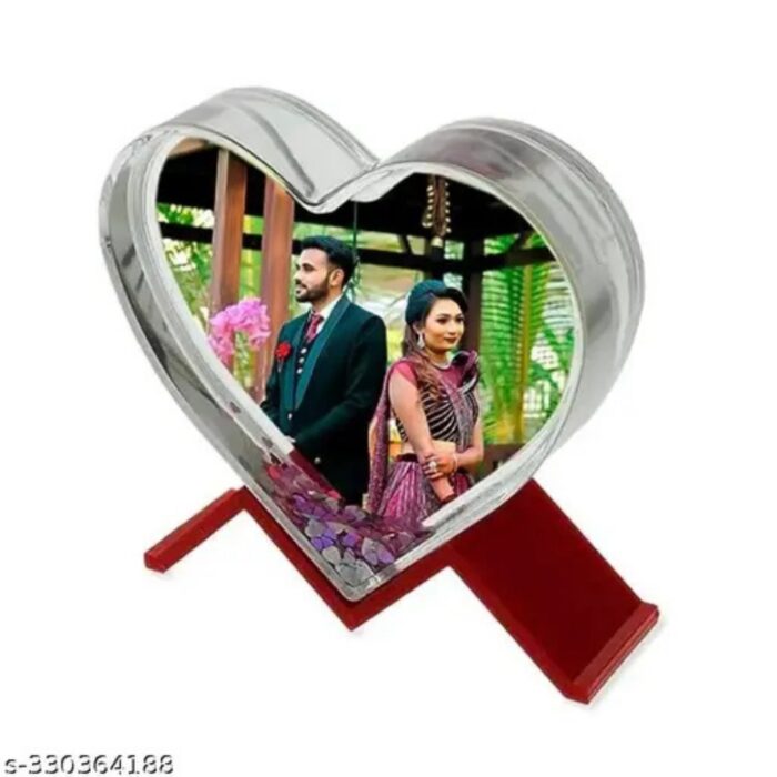 customized single crystal glitter heart photo frame - Image 3