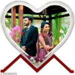 customized single crystal glitter heart photo frame - Image 4