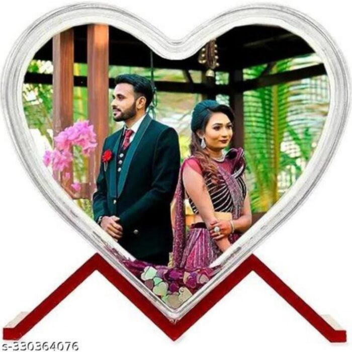 customized single crystal glitter heart photo frame - Image 4