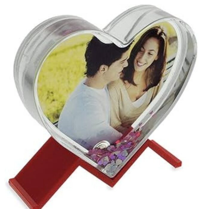 customized single crystal glitter heart photo frame - Image 9