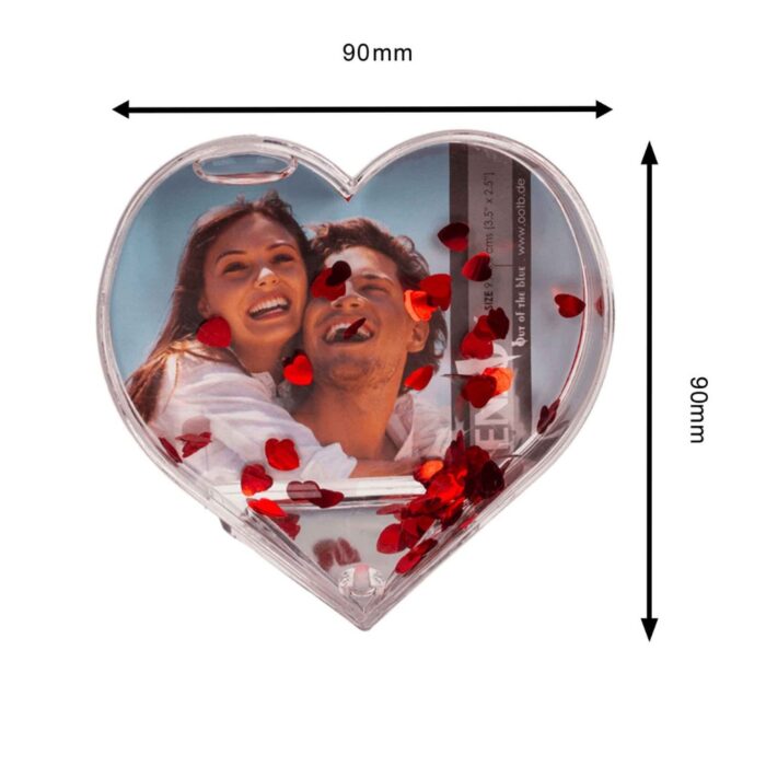 customized single crystal glitter heart photo frame - Image 8